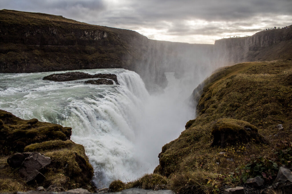 Gulfoss waterfall is a spot you must see during your 5 days in Iceland itinerary 