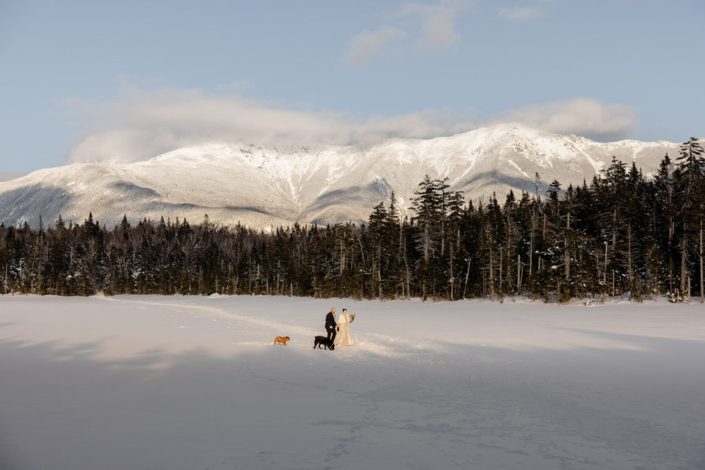 New Hampshire adventure elopement at Lonesome Lake in Franconia Notch