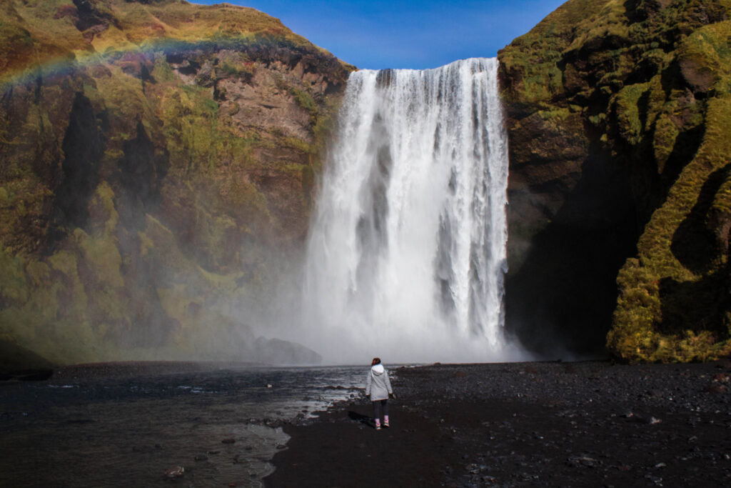 Skogafoss in Iceland for the perfect 5 day itinerary for a long weekend
