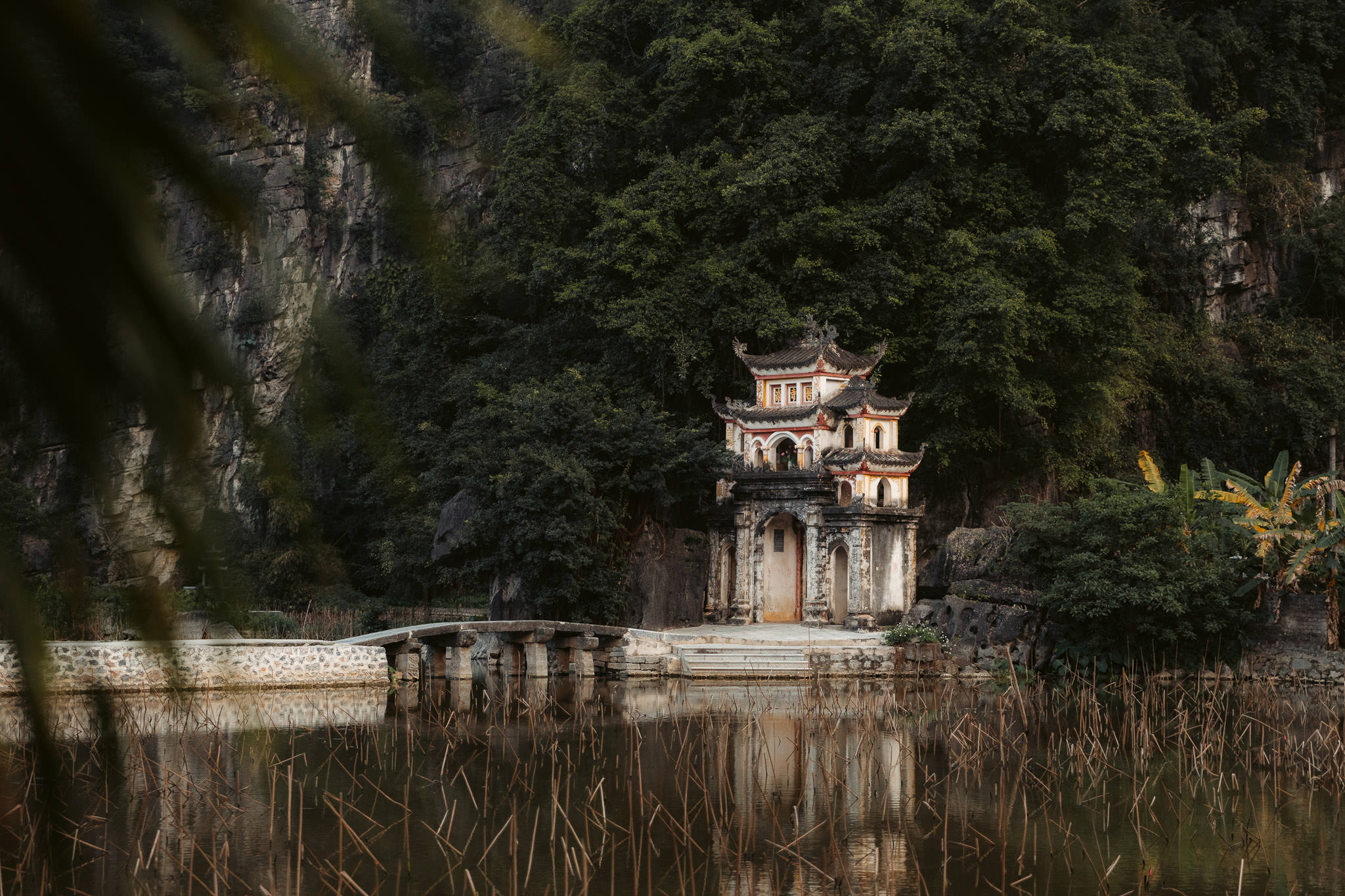 Bich Dong Pagoda in Ninh Binh Vietnam is a great thing to visit and see the hidden temple.