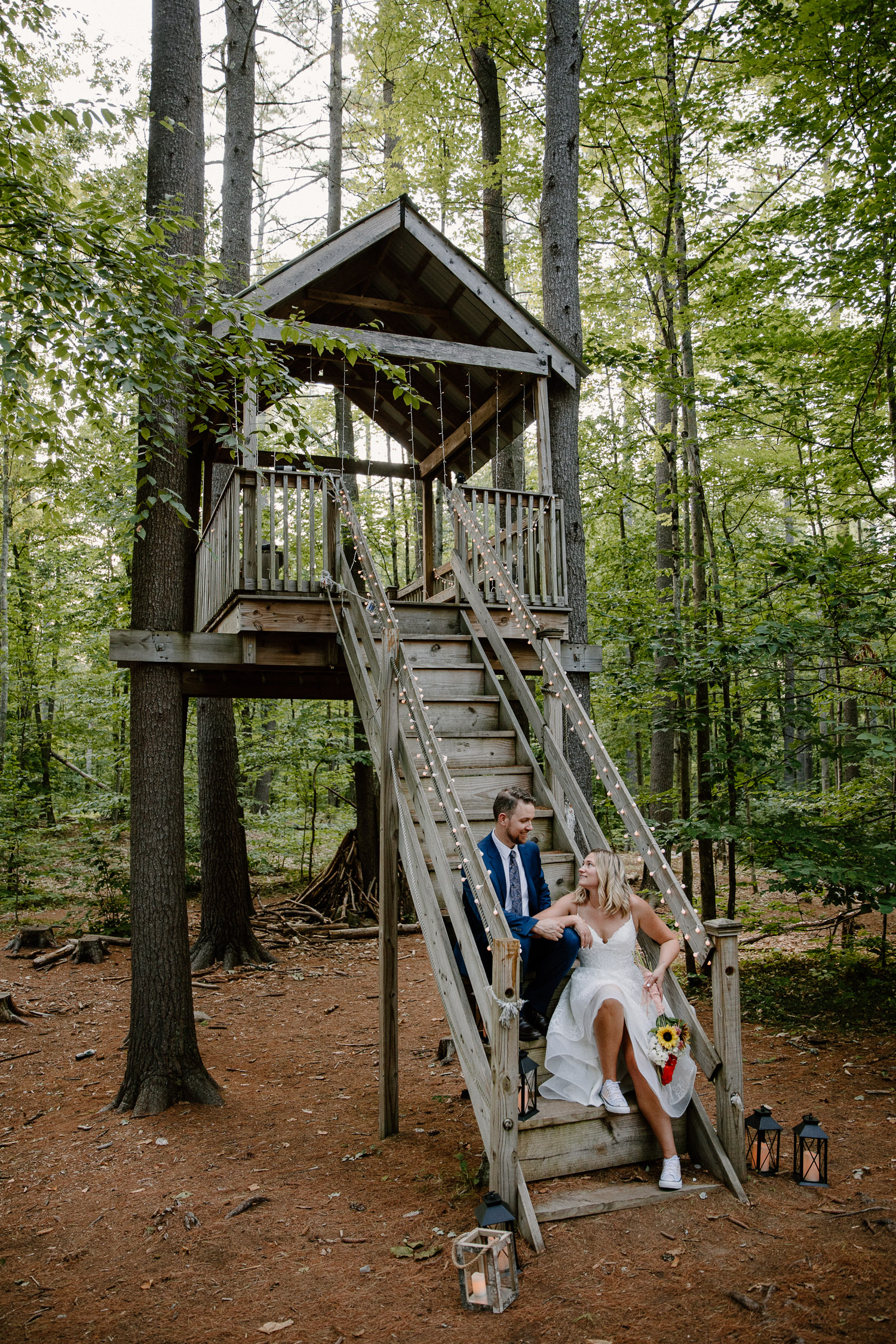 New Hampshire wedding venue in the woods
