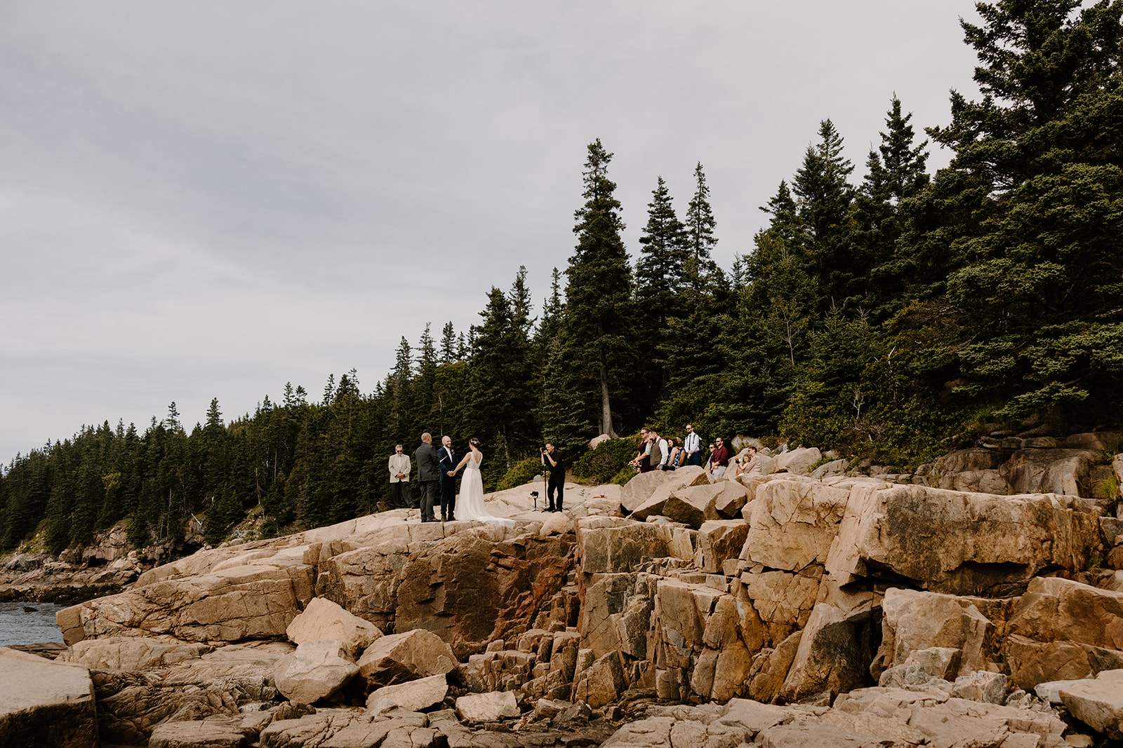 Acadia National Park elopement with family