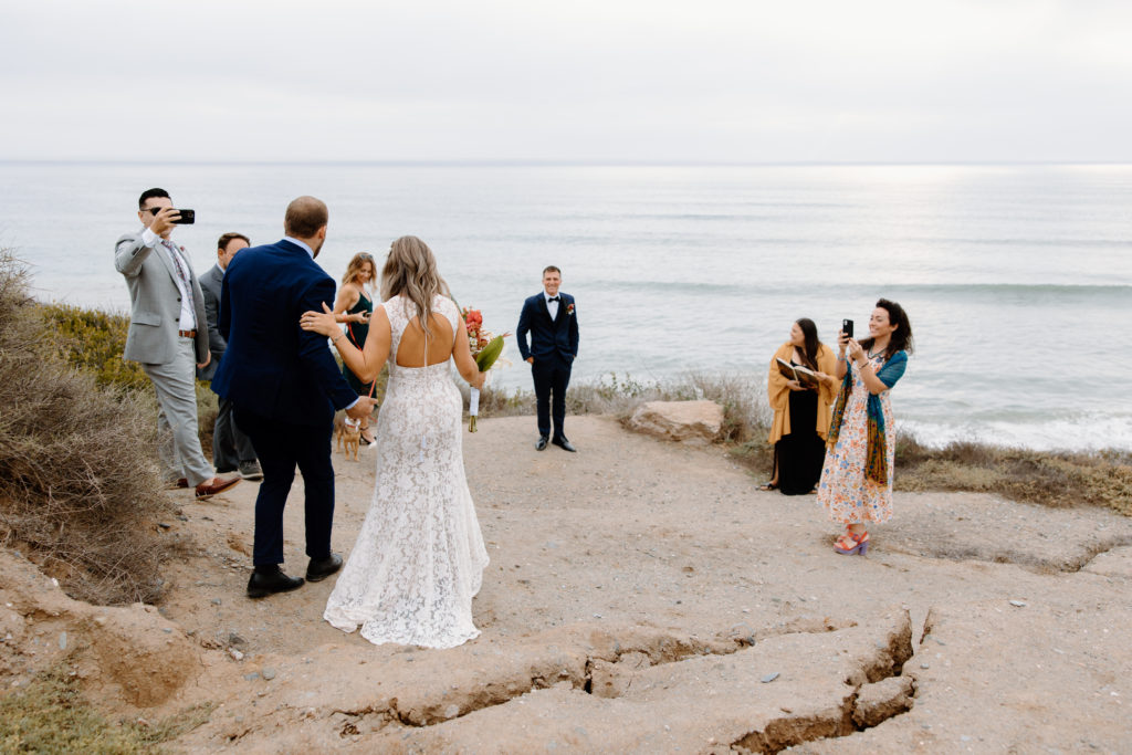 Intimate wedding with guest as witnesses