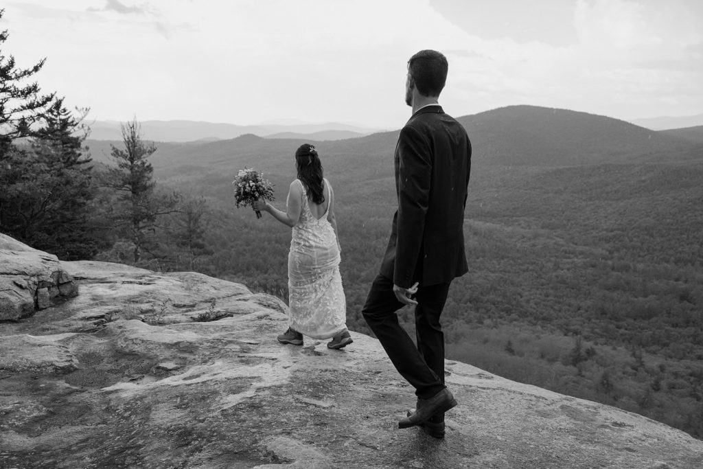 Elopement hike in New Hampshire