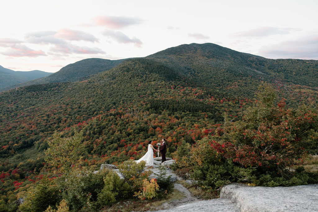 New Hampshire Fall Elopement in the Mountains. New Hampshire Elopement Photographer.