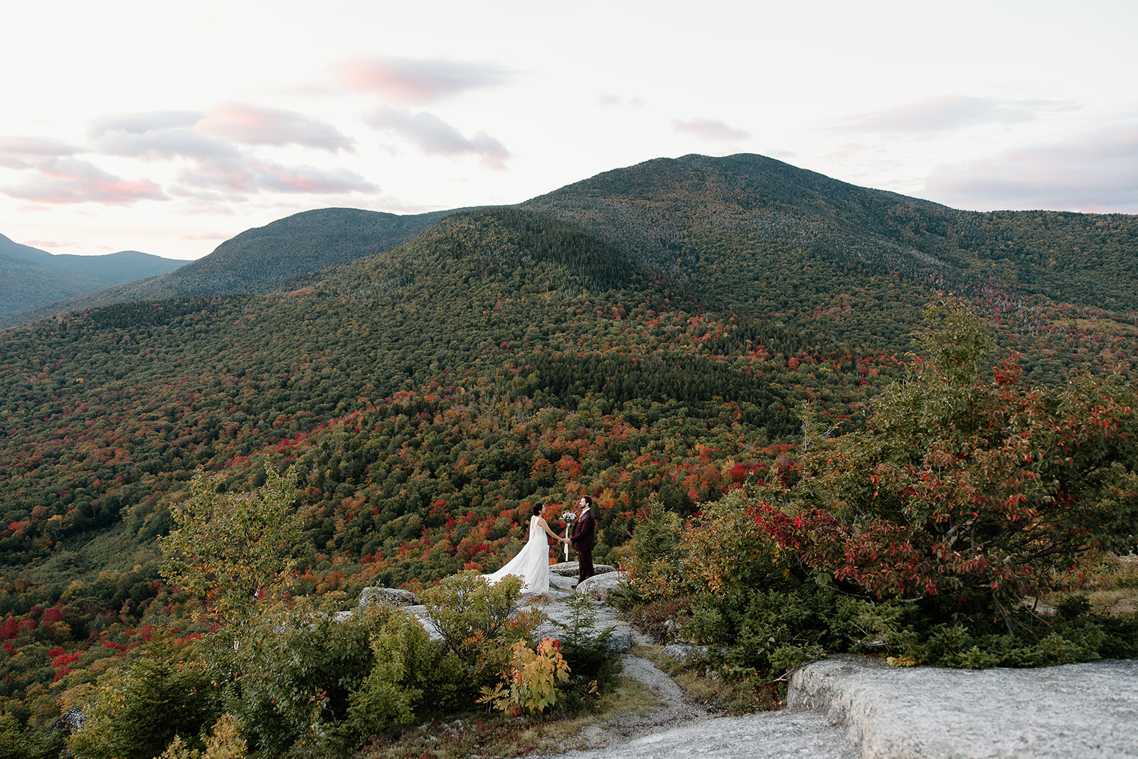 New Hampshire Fall Elopement in the Mountains