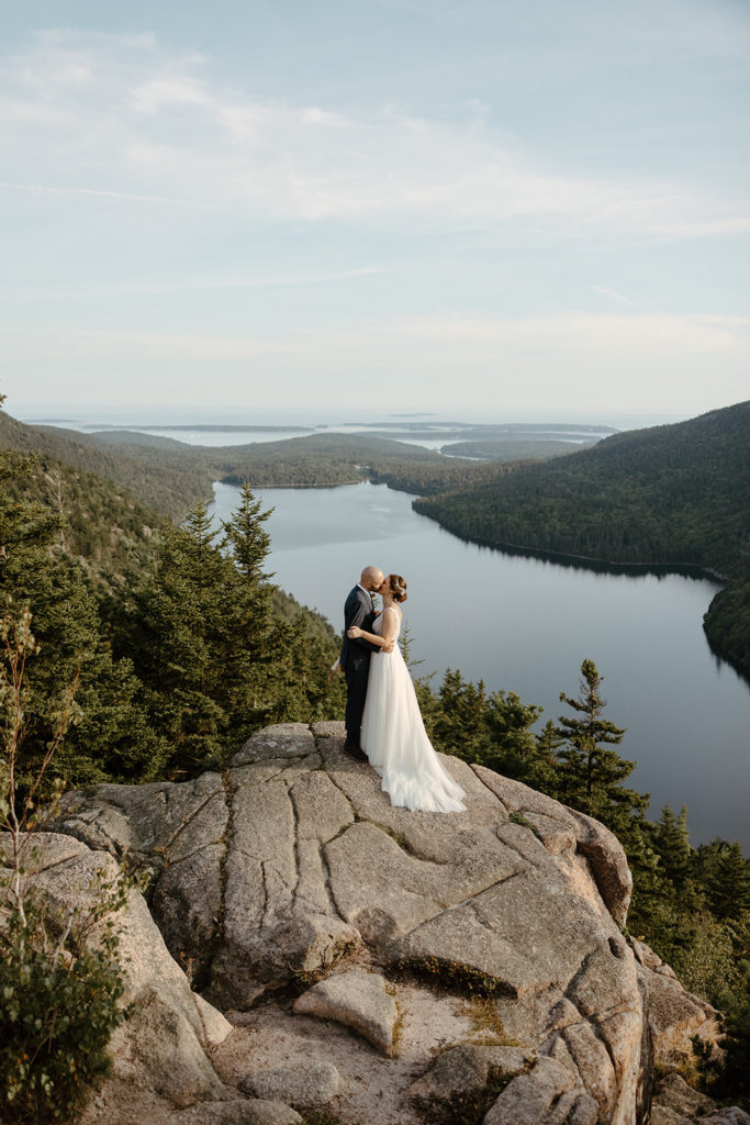 Acadia, Maine elopement in the mountains. 