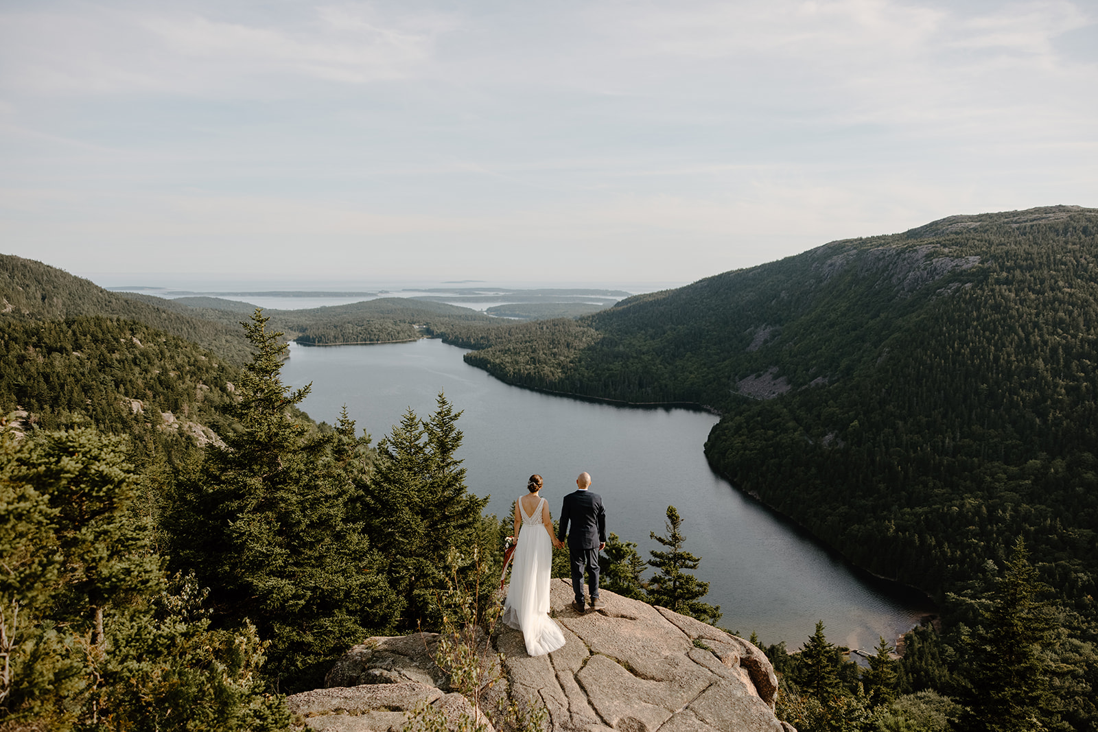Acadia National Park Small Wedding and photos at North Bubble