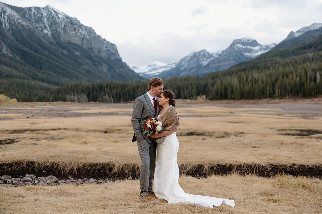 Montana fall elopement photo