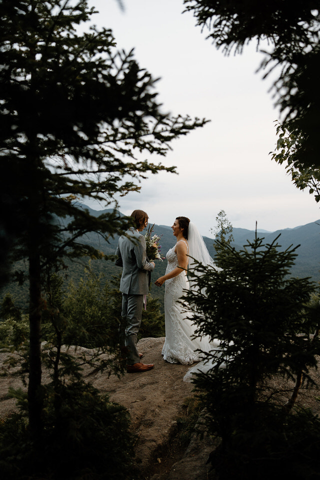 Upstate New York wedding photo in mountains