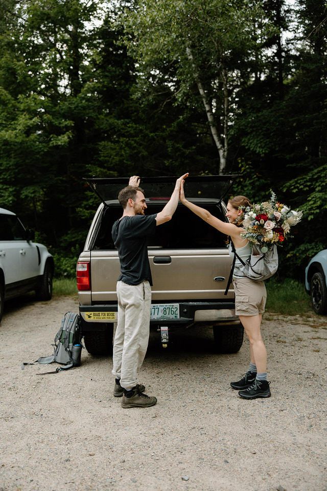 packing for elopement hike