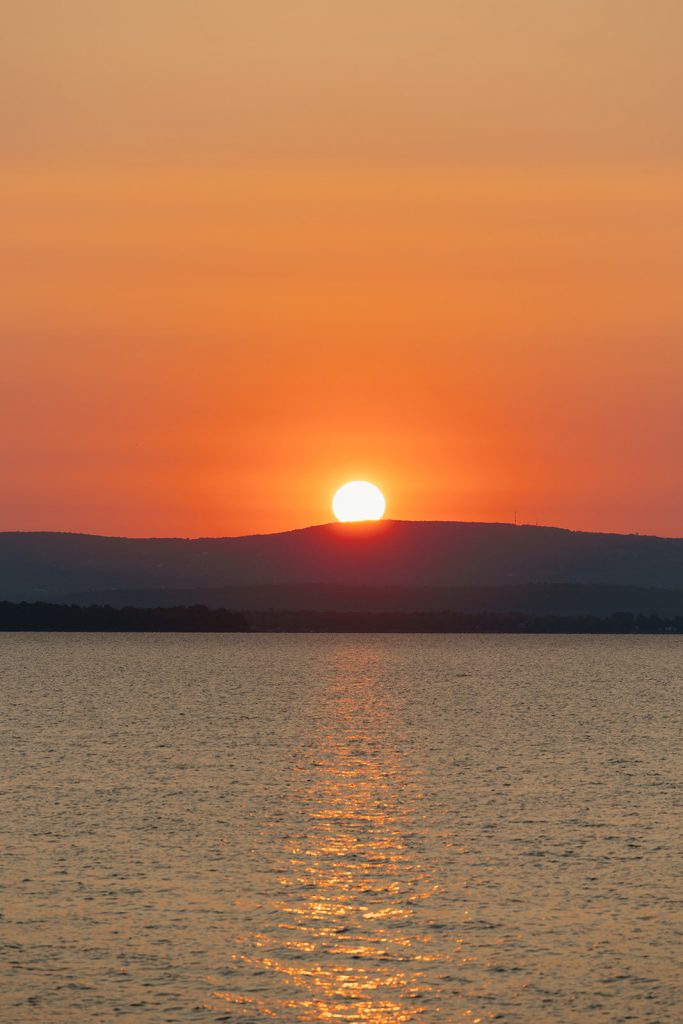 sunrise on Lake Champlain