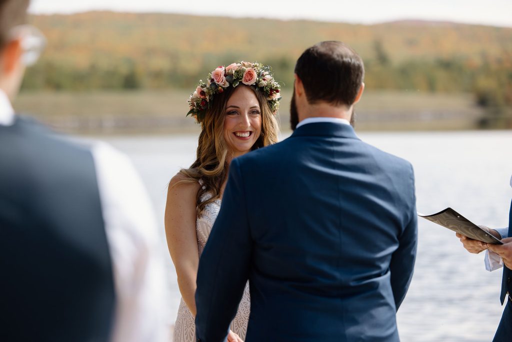 NH State Park Wedding ceremony in the Fall