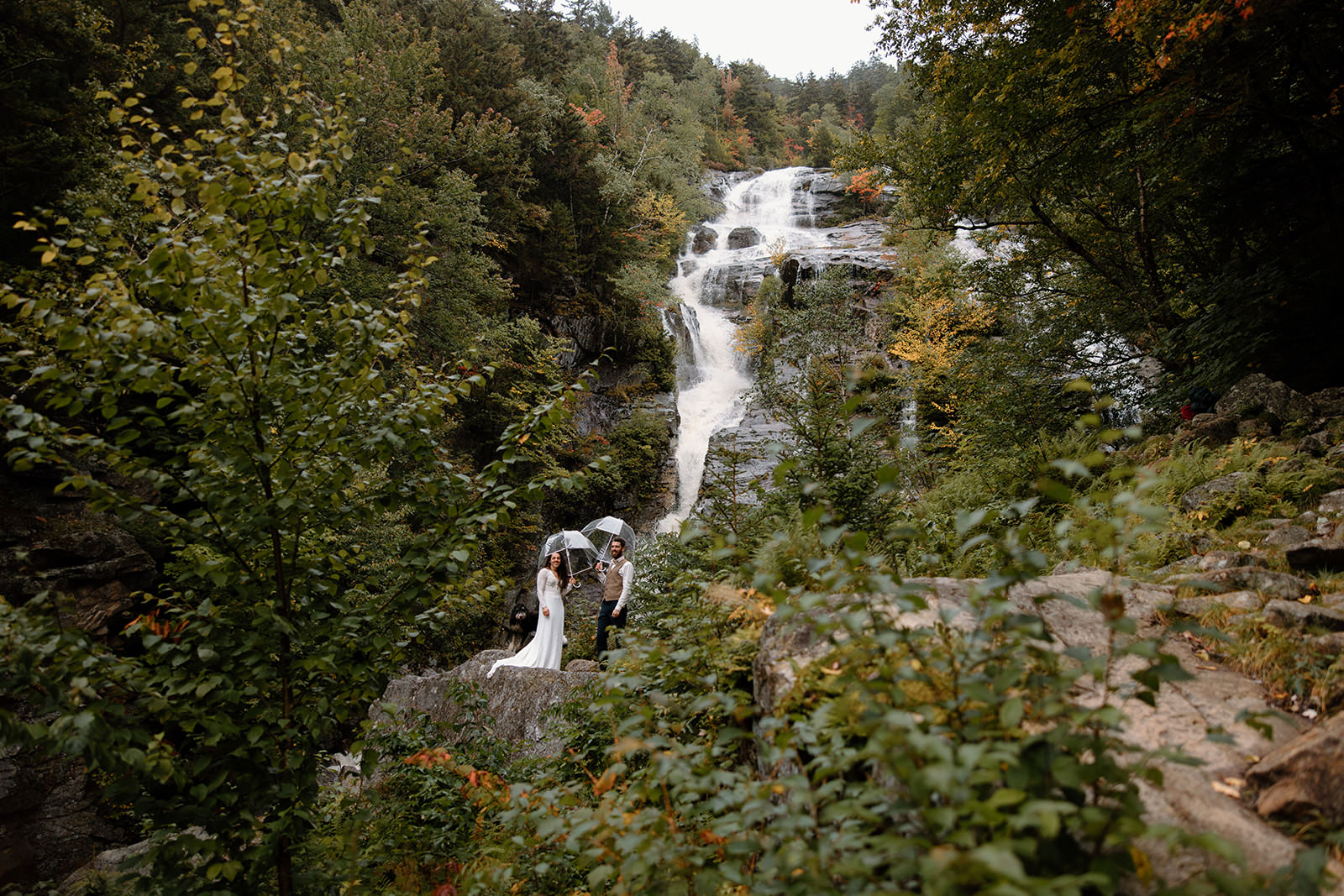 Waterfall exploring is a great elopement idea for your adventure elopement in the outdoors.