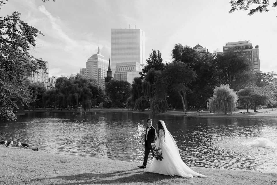 Boston elopement in the park