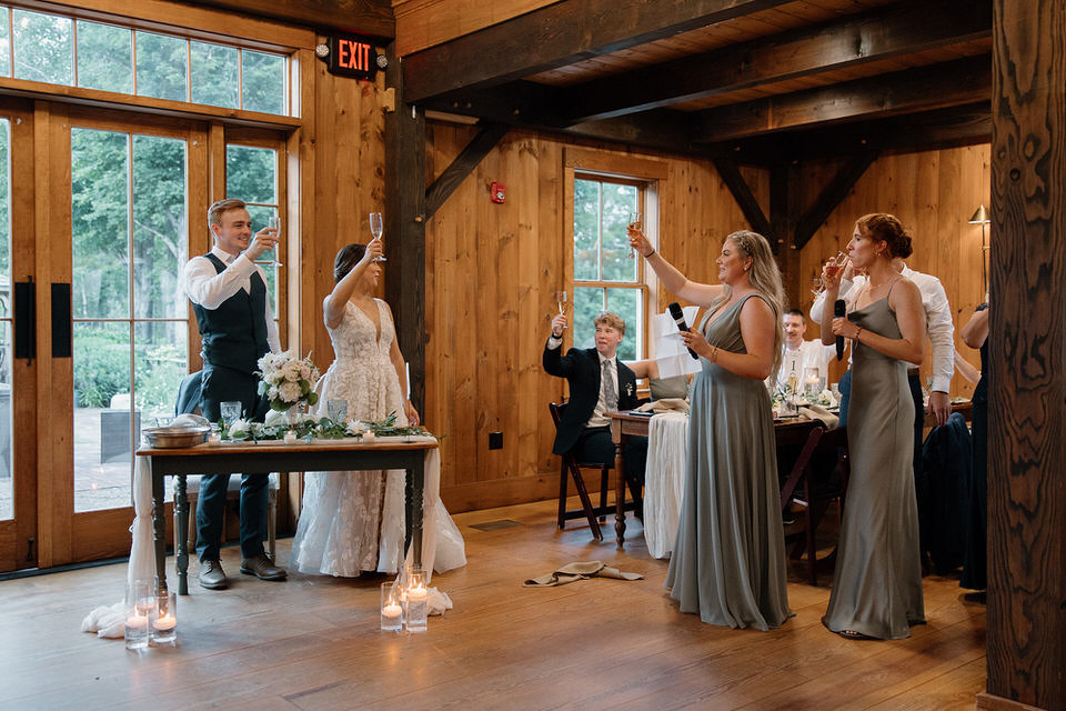 Wedding reception toasts