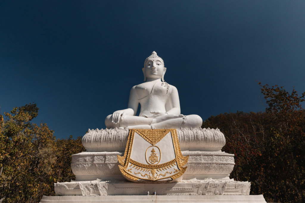 White Buddha in Pai Thailand