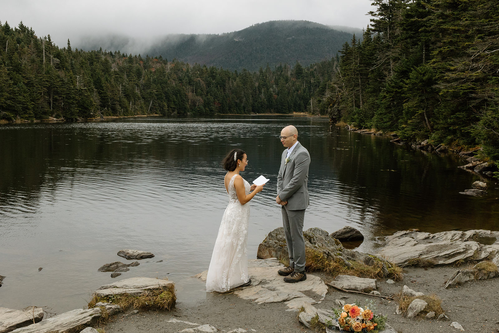 Stowe Vermont Elopement in the Fall, Stowe Vermont elopement photographer