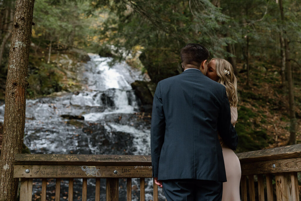 Killington Elopement at waterfall