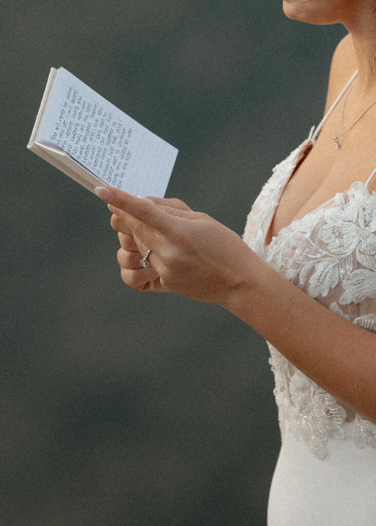 Mount Willard elopement wedding in the Fall at sunrise.