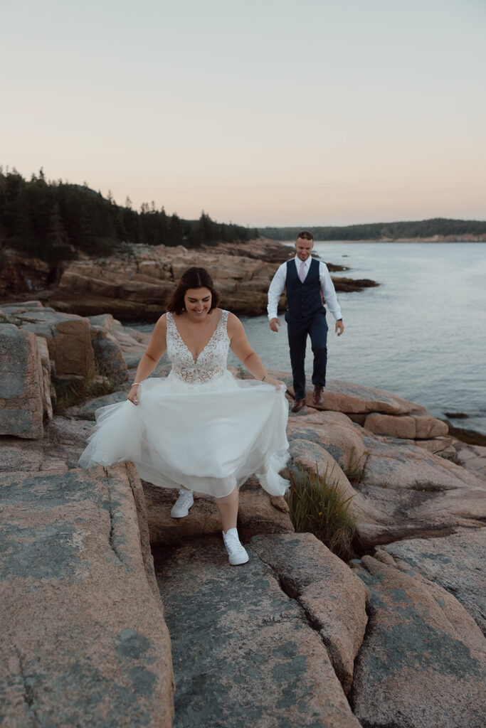 Elopement adventure in Maine